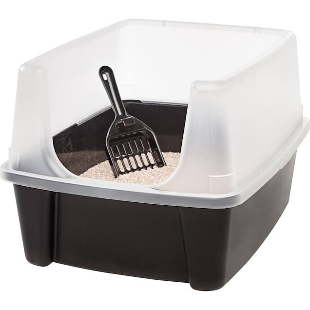 Iris Usa Premium Top Entry Cat Litter Box With Cat Litter Scoop