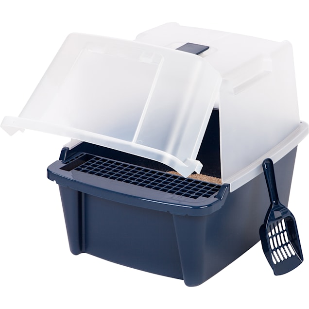 Cat litter box with sales grate