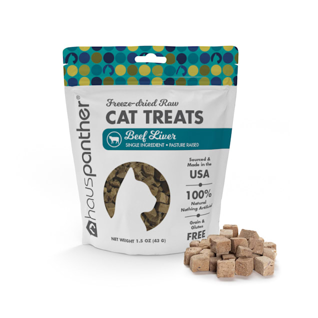 Hauspanther Collection by Primetime Beef Liver Freeze dried Raw Cat Treats 1.5 oz