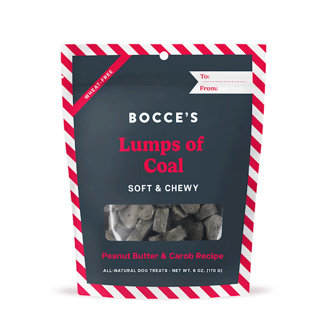 Bocce's Bakery All-Natural Lumps of Coal Soft & Chewy Dog Treats, 6 oz. - Carousel image #1