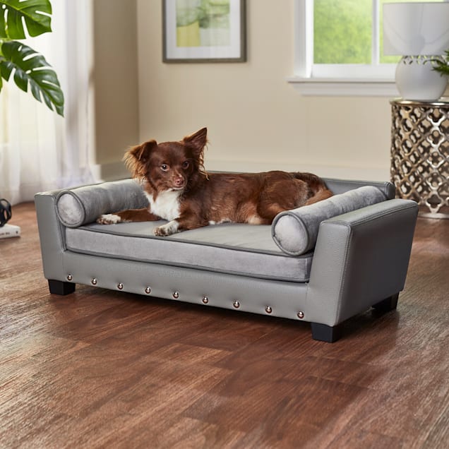 Enchanted Home Pet Gray Sailor Pet Sofa, 31.5" L X 17.25" W - Carousel image #1