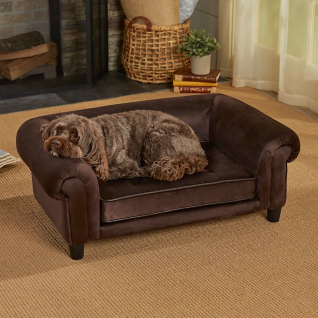 Brown deals dog sofa
