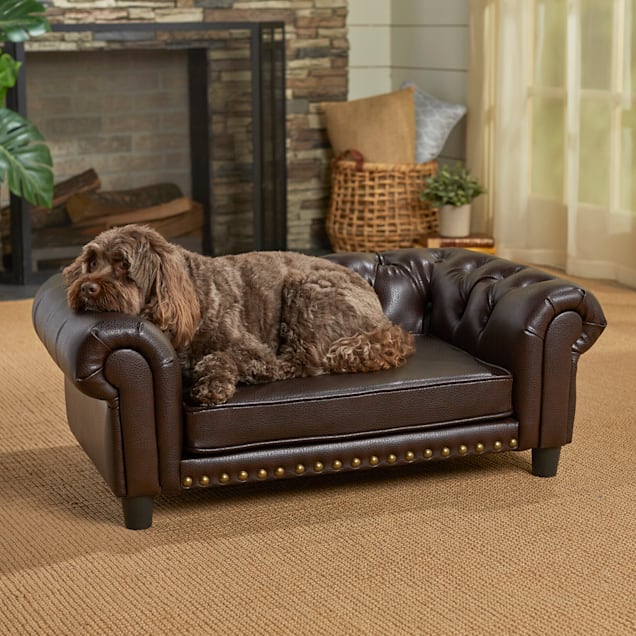 Leather dog chair cheap