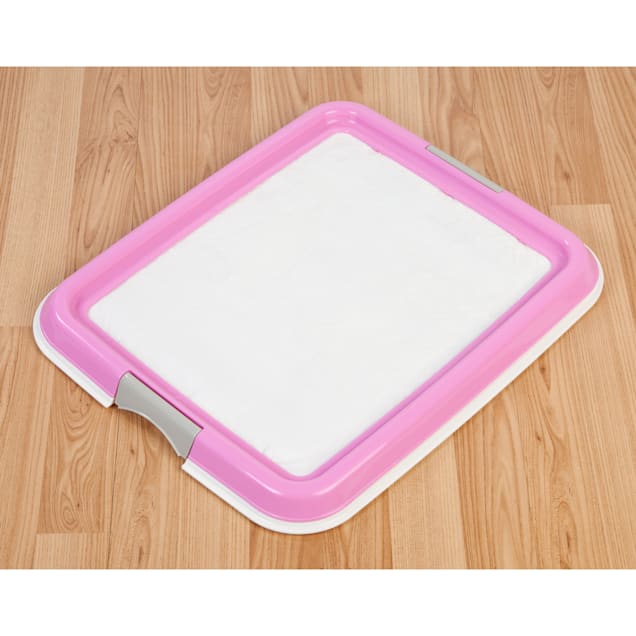 Pee Pad Holder with Walls - Wee-Wee Pad On Target Trainer Pee Pad Tray