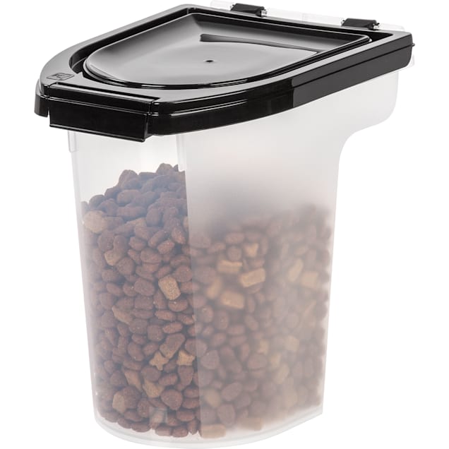 Iris Black Airtight Pet Food Storage Container 8 qt. Petco