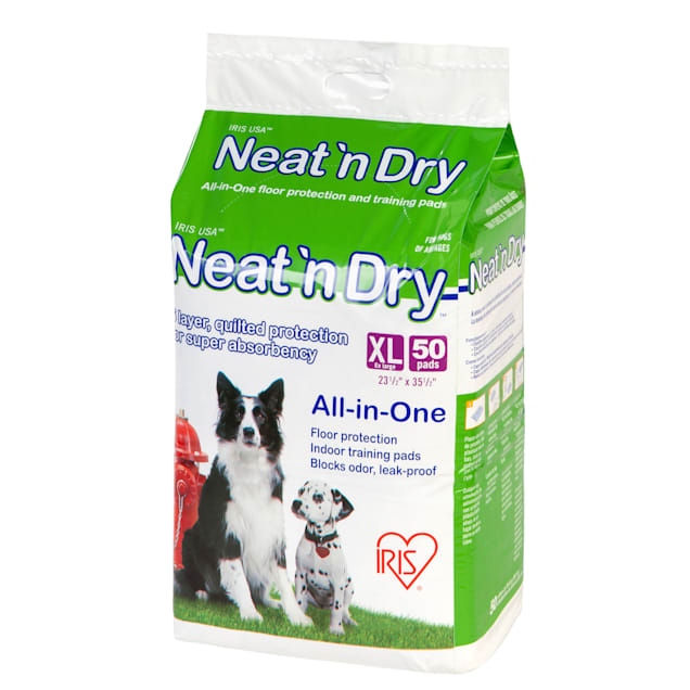 Iris Neat n Dry Potty Training X Large Pads for Dogs Count of 50