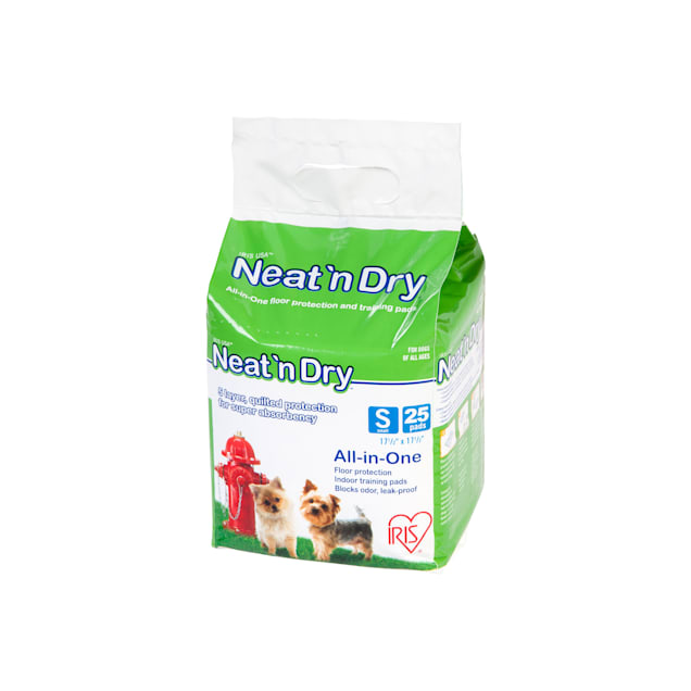 Iris Neat 'n Dry Square Potty Training Dog Pads, Count of 25 - Carousel image #1