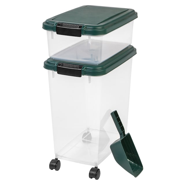 Iris Green Remington Airtight Dog Food Storage Container Combo Petco