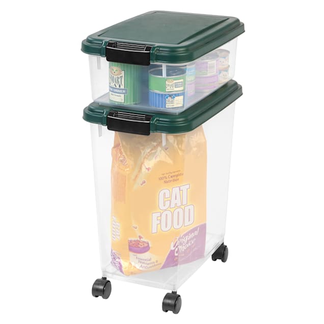 Iris Green Remington Airtight Dog Food Storage Container Combo Petco