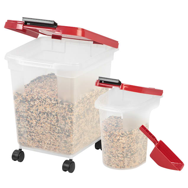 Iris airtight pet food storage combo with scoop sales