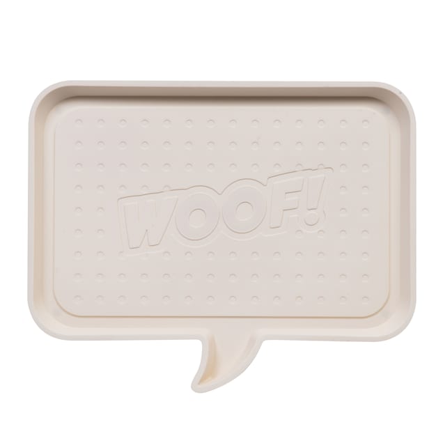 Iris Ivory "WOOF" Pet Feeding Mat, Medium Petco