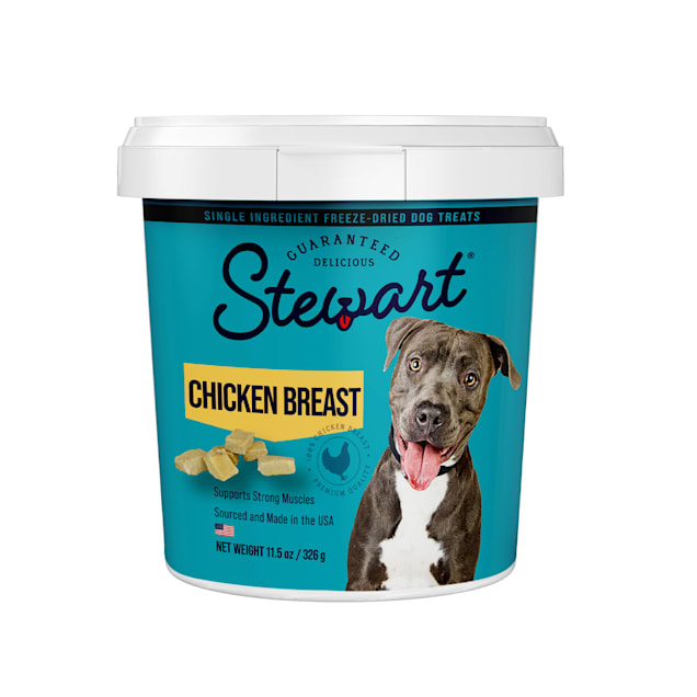 Stewart Freeze Dried Tub Chicken Breast Dog Treats, 11.5 oz. - Carousel image #1