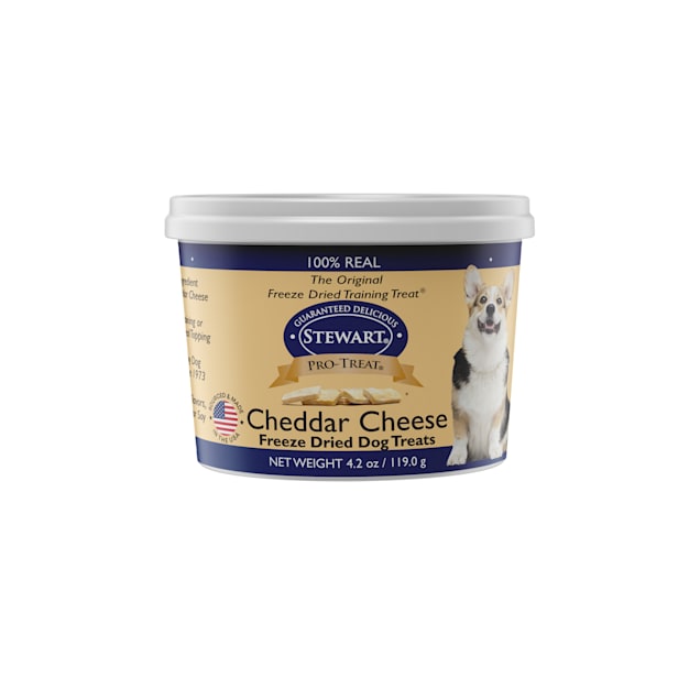 Stewart Cheddar Cheese Freeze Dried Dog Treats, 4.2 oz. - Carousel image #1