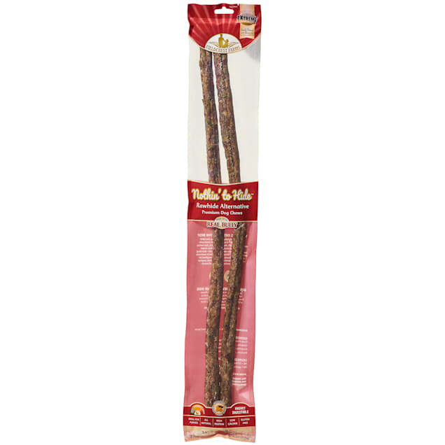 Fieldcrest Farms Nothin' to Hide 24" Stick Made with Real Bully Sweet Potato Flavor Premium Dog Chews, 6.2 oz., Pack of 2 - Carousel image #1