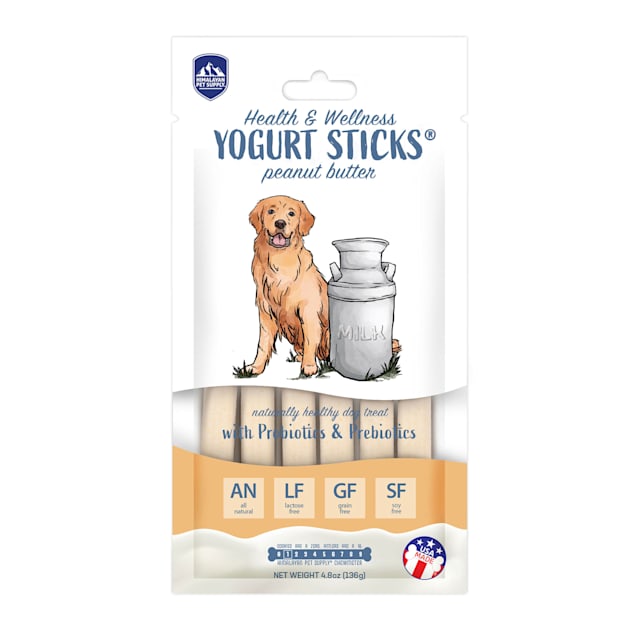 Himalayan Dog Chew Yogurt Sticks Peanut Butter for Dogs, 4.8 oz., Count of 6 - Carousel image #1