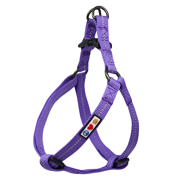 Pawtitas Recycled Purple Reflective Step In Dog Harness X Small