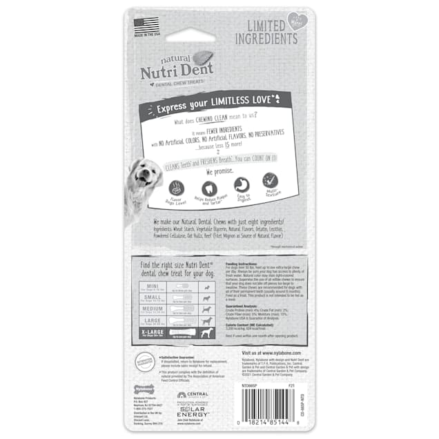 Nutri dent filet deals mignon dental chews