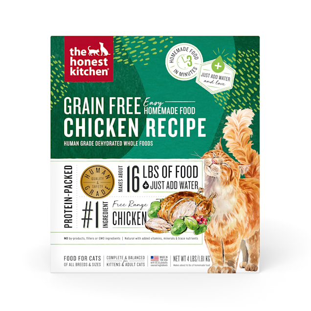 The Honest Kitchen Dehydrated Grain Free Chicken Cat Food 4 lbs