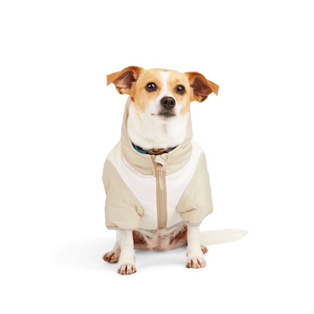 Reddy Warmest Primaloft Tan/Ivory Dog Jacket, X-Small - Carousel image #1