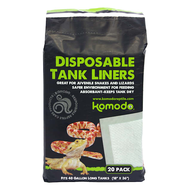 Komodo 40 Gallon Disposable Tank Liners Repti-Pads, Pack of 20 - Carousel image #1