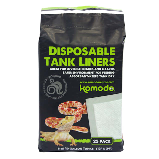 Komodo 20 Gallon Disposable Tank Liners Repti-Pads, Pack of 25 - Carousel image #1
