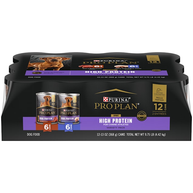 Purina Pro Plan Sport High Protein Variety Pack Wet Dog Food, 13 oz., Pack  of 12 Petco