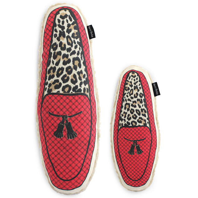 Harry Barker Leopard Slipper Dog Toy, Medium - Carousel image #1