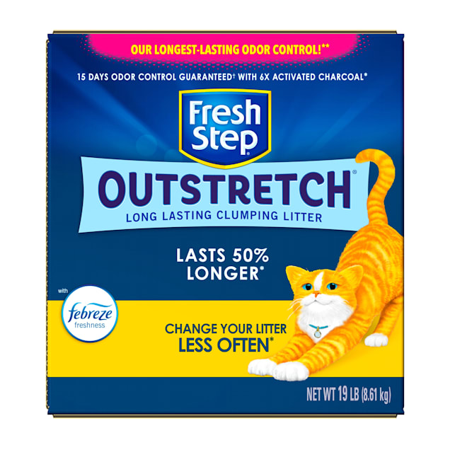 Fresh Step Outstretch Activated Charcoal Long Lasting Clumping