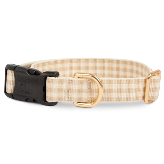 Harry Barker Farmhouse Check Dog Collar, Small - Carousel image #1