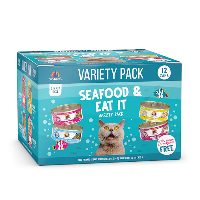 Weruva Classics Seafood Eat It Variety Pack Wet Cat Food 5.5 oz