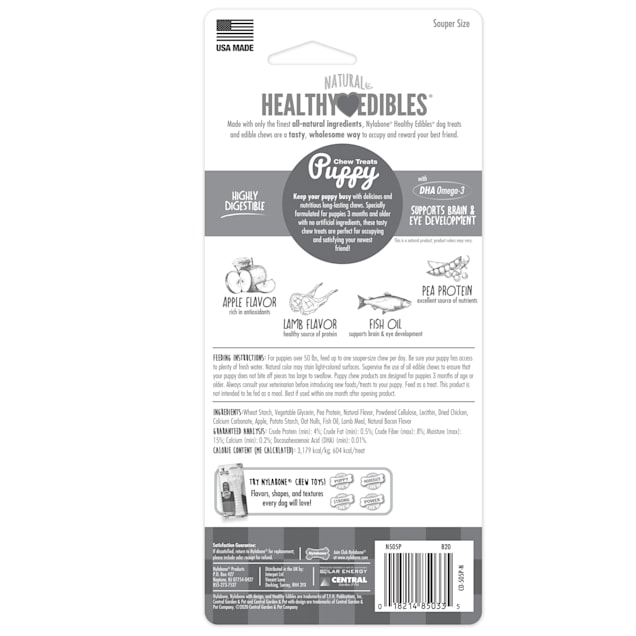 Healthy edibles puppy chew treats 2025