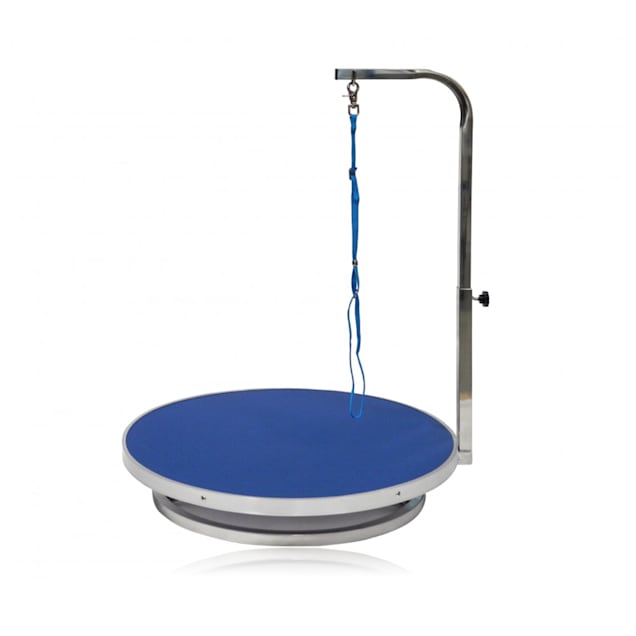 Go Pet Club Blue Diameter Rotating Grooming Table, 21.65" L X 21.65" W X 28" H - Carousel image #1