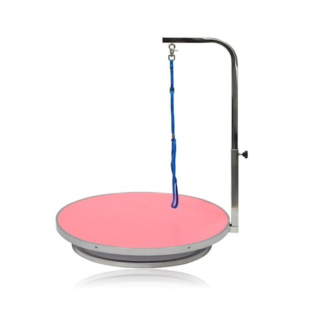 Go Pet Club Pink Diameter Rotating, Round Grooming Table For Dogs