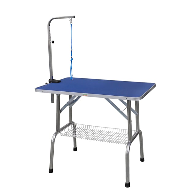 Go Pet Club Blue Heavy Duty Stainless Steel Pet Grooming Table, 36" L X 24" W X 31" H - Carousel image #1