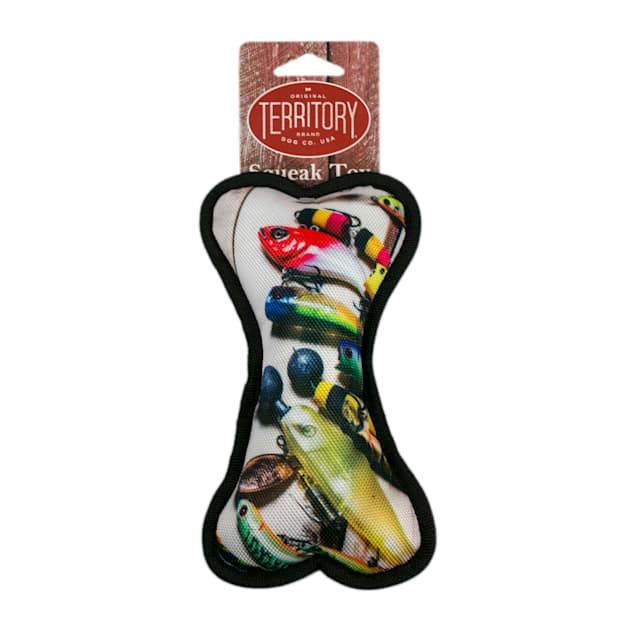 Territory Fishing Lure Bone Dog Toy Medium