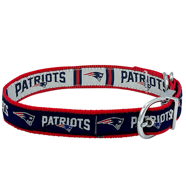 Pets First New England Patriots Reversible Large Dog Collar | Petco