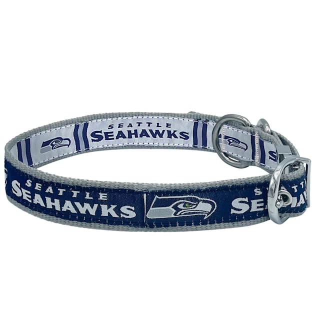 Seattle Seahawks Reversible Medium Dog Collar & Buckle