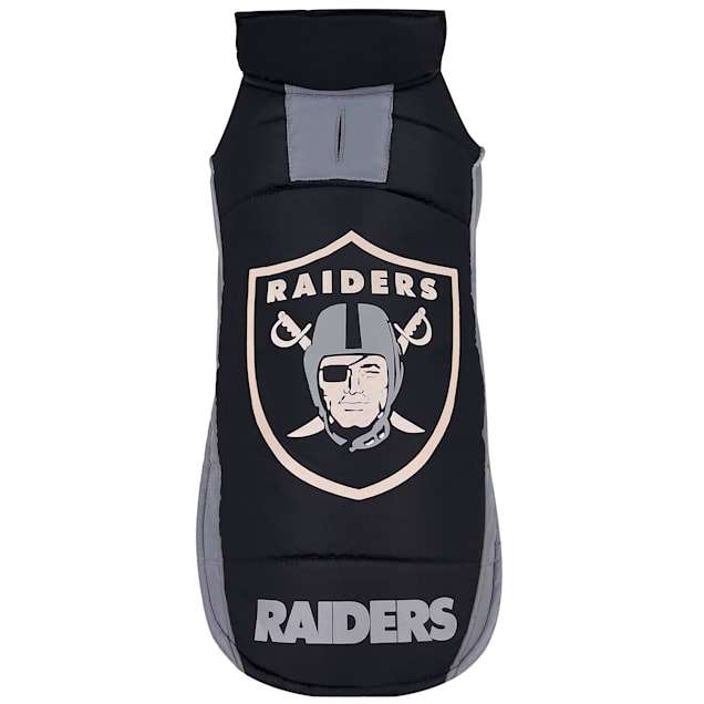Pets First Las Vegas Raiders Puffer Vest for Dogs, Small - Carousel image #1