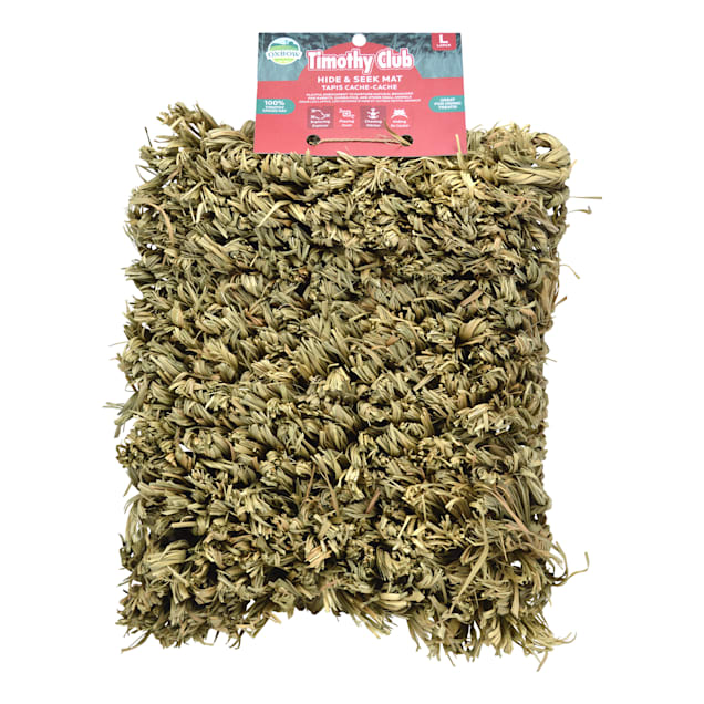 Oxbow Timothy Club Hide & Seek Mat for Guinea Pig, 3" L X 11.5" W X 18.5" H - Carousel image #1