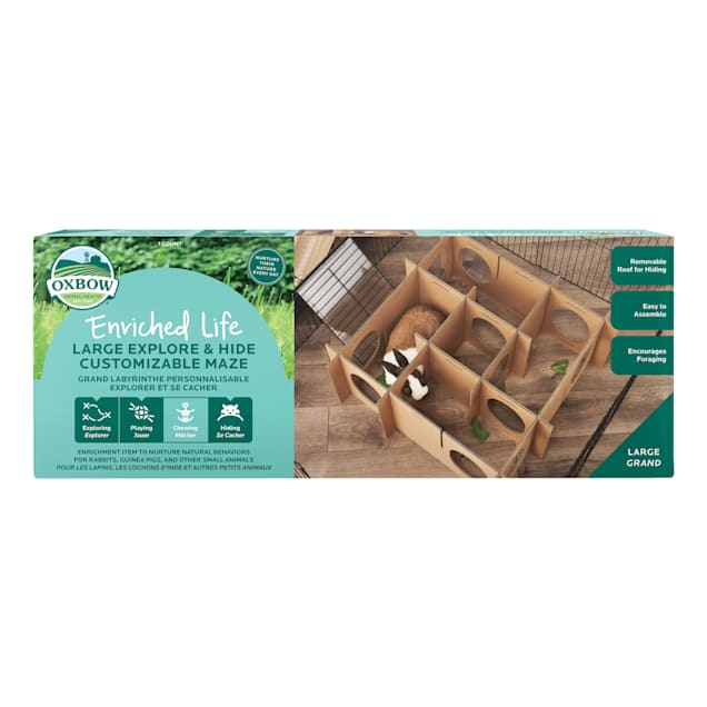 Oxbow Enriched Life Customizable Maze for Rabbit, 10.125" L X 27.25" W X 3.5" H - Carousel image #1
