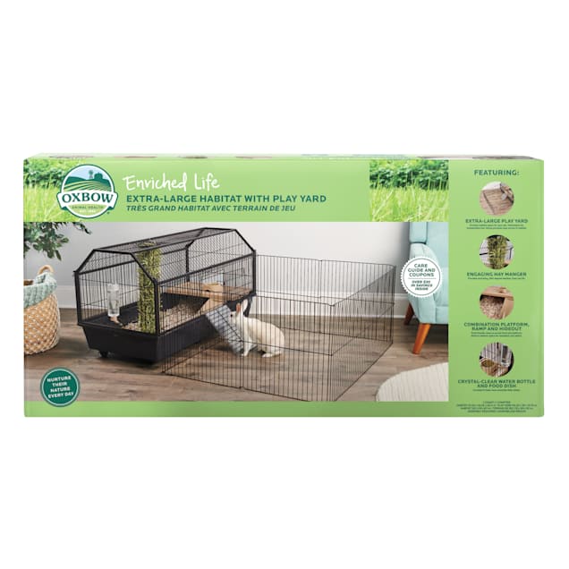 Oxbow Enriched Life Habitat with Play Yard for Rabbit 9.1