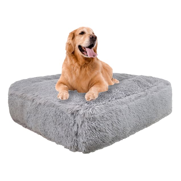 Bessie and Barnie Siberian Grey Ultra Plush Faux Fur Luxury Shag Durable Sicilian Rectangle Pet