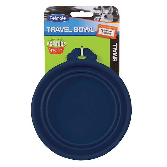 Petmate Silicone Round Travel Pet Bowl 1.5 Cup Petco