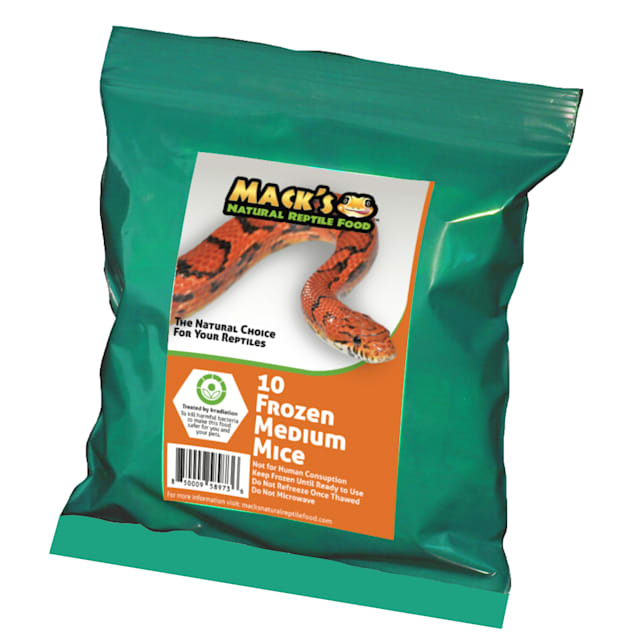 Mack's Natural Reptile Food Frozen Medium Mouse - 10ct - Carousel image #1
