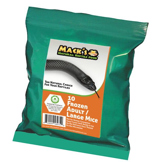 Mack's Natural Reptile Food Frozen Large Mouse - 10ct - Carousel image #1