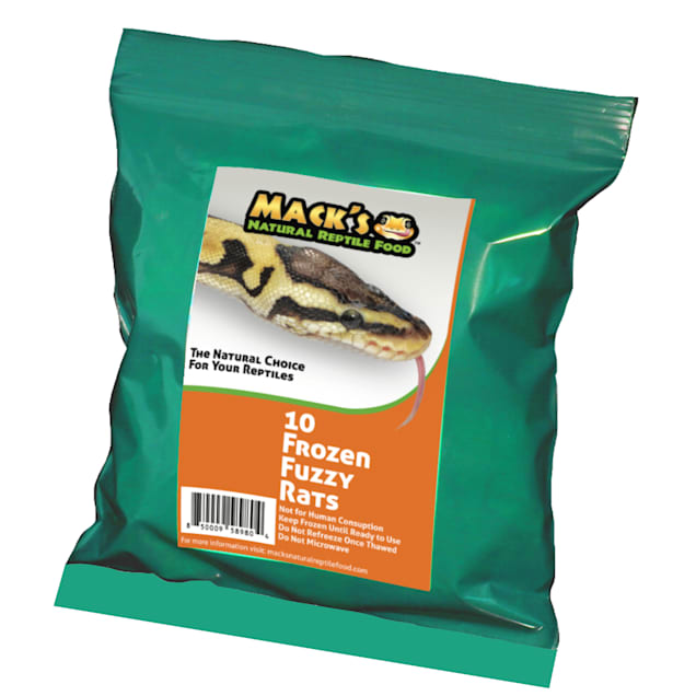 Mack's Natural Reptile Food Frozen Fuzzy Rat - 10ct - Carousel image #1