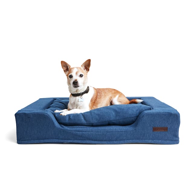 Reddy Navy Cloud Orthopedic Box Dog Bed, 30" L X 20" W Petco
