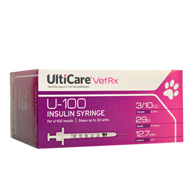 Ulticare Insulin Syringes 29 Gauge 0 5 0 3cc 100 Count Petco