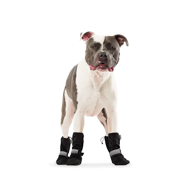 Canada Pooch Soft Shield Dog Boots XS Black Silver
