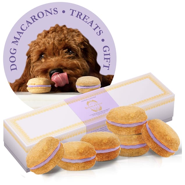 Bonne et Filou All-Natural Handmade Lavender Macaron Dog Treats, 6 oz. - Carousel image #1